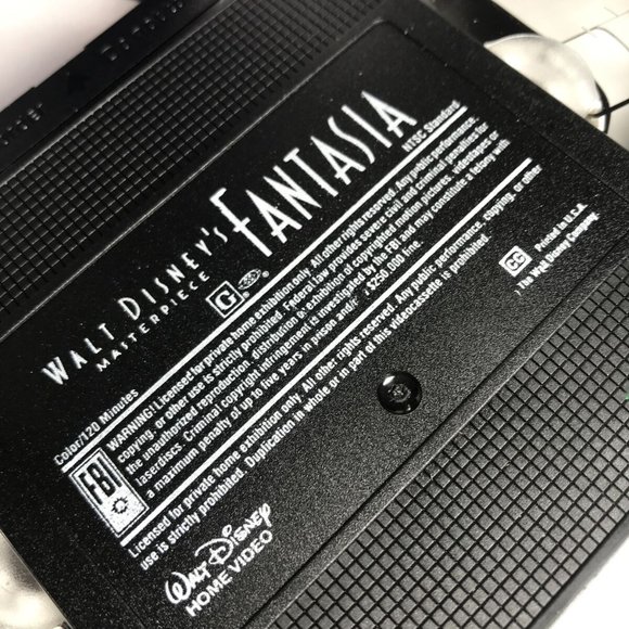 Vintage Walt Disney's Masterpiece Fantasia VHS Limited Edition Clam Shell TESTED - Picture 6 of 11